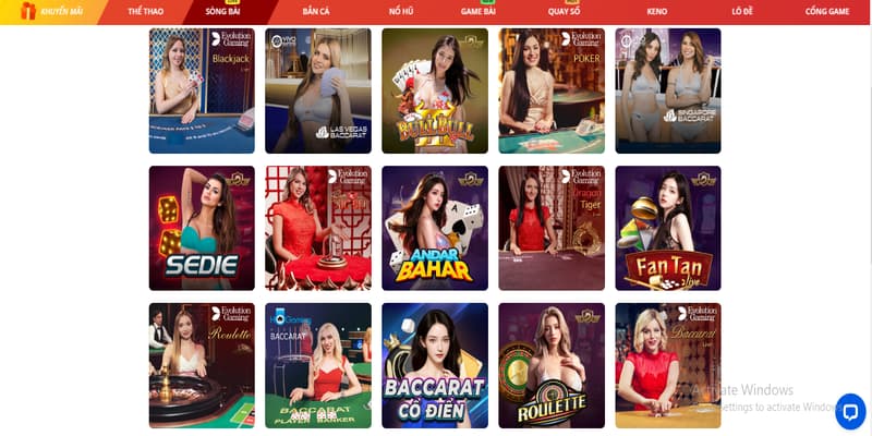 Thông tin sơ lược về sảnh Casino của nhà cái May88